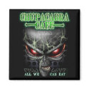 Chupacabra Cafe ( Alien ) Square Magnet