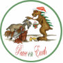 Chupacabra Peace on Earth Ornament Photo Cut Out