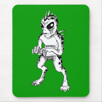 Chupacabra (Sketch) Mouse Pad