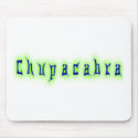 Chupacabra Text mousepads