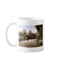 Church and old town Royat Auvergne France Mug