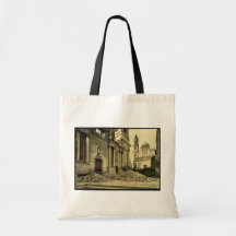 Church and rubble, San Remo, Riviera vintage Photo Tote Bag