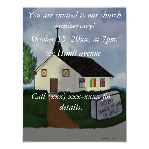 church anniversary invitation zazzle church anniversary invitations