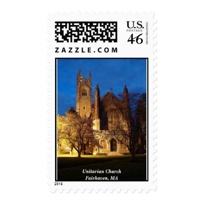 Church at Night Stamp by cmiper