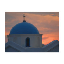 Church at sunset postcards by alinphoto Church at sunset postcards