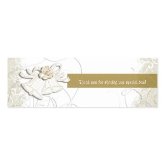 Church bells n floral wedding favor profilecard