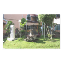 Church bells rectangle sticker