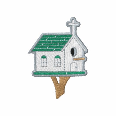 Church Birdhouse Embroidered Jacket by ZazzleEmbroidery