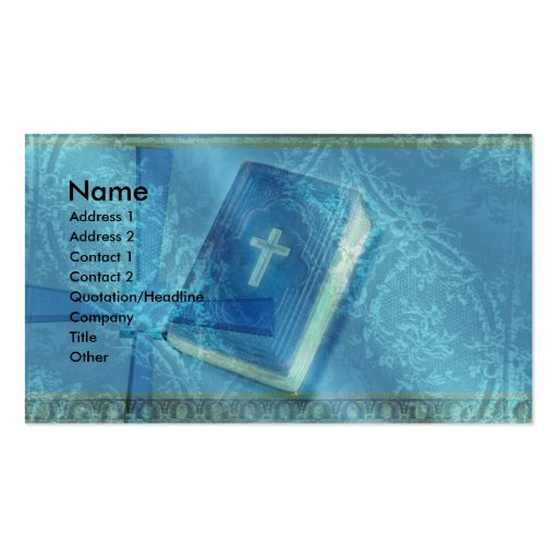church business card template (front side)