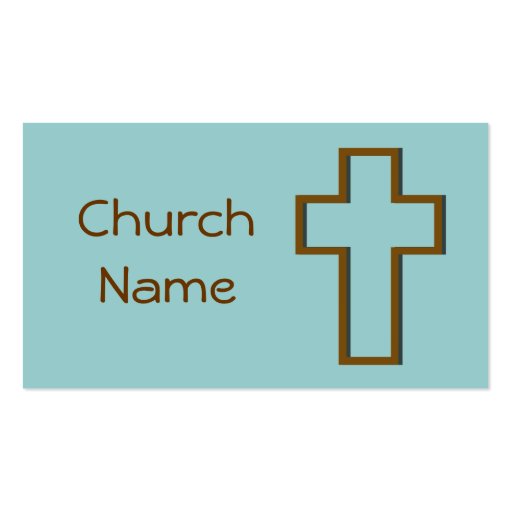 Church Business Card Templates (front side)