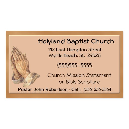 Church Business Cards