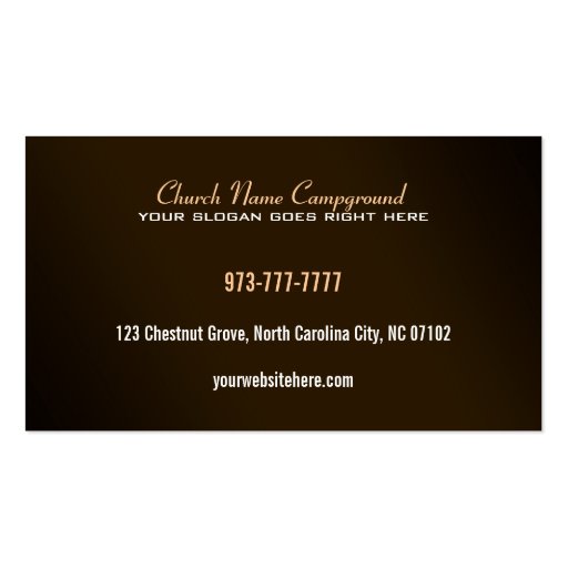 Church Business Cards (back side)
