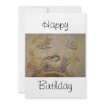 Church Ceiling Designed with Cherubs Card Announcement
