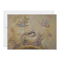 Church Ceiling Designed with Cherubs Invitation