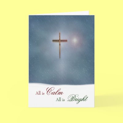 Church Cross and Star Card by UMChurch