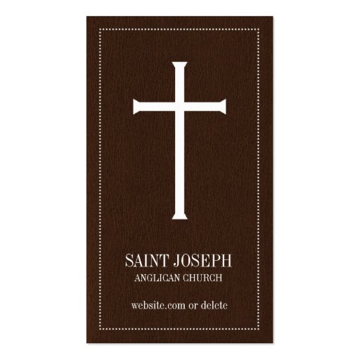 Church Cross Business Cards