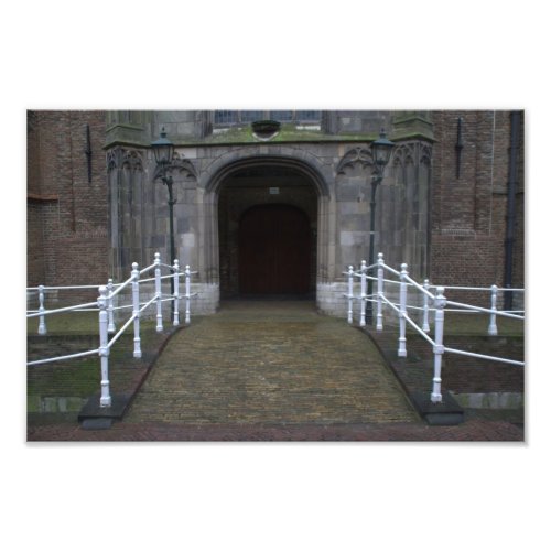 Entrance of the Oude Kerk church in Delft