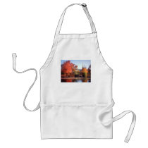 Church in autumn aprons