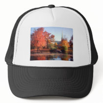 Church in autumn hats