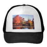 Church in autumn trucker hats