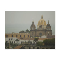 Church in Cartagena, Colombia postcards