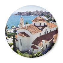 Church In Sarande In Albania. Magnets