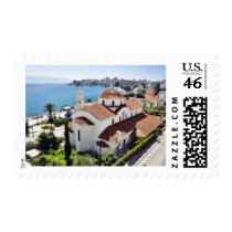 Church In Sarande In Albania. Stamp