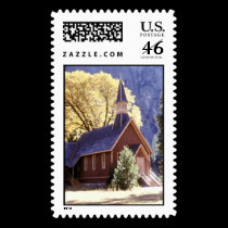 Church in Yosemite stamps