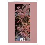 Church Interior with Pink Flowers (2) Card