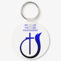 church logo, Breaking Through Boundaries keychains