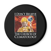 church_of_climatology_blk_stkr refrigerator magnets