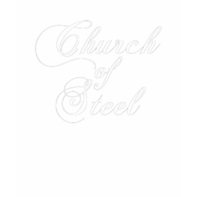 Church of Steel Womens Dark 2 Layer Tee Tshirts by jfredwood