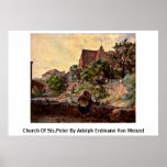 Church Of Sts.Peter By Adolph Erdmann Von Menzel Poster