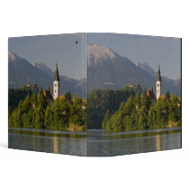 Church of the Assumption on island in Lake Vinyl Binder