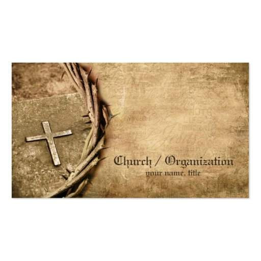 Church / Organization business card (front side)