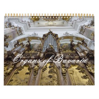 Church organs of Bavaria Calendar