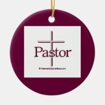 Church Pastor Cross Ornaments