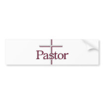 Church Pastor Gray Cross bumper stickers by heavenly_sonshine Church Pastor Gray Cross bumper stickers