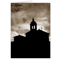Church silhouette card