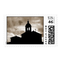 Church silhouette stamp