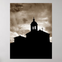 Church silhouette posters
