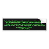 Church Speak Bumper Stickers