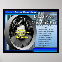 Church Staff Portrait Gallery Poster