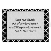 Church State Separation Cards