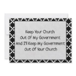 Church State Separation Custom Announcements