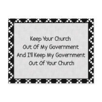 Church State Separation Post Cards