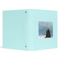 Church Steeple in a Storm Notebook Binder