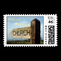 Church Wedding Postage Stamp Set