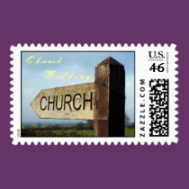 Church Wedding Postage Stamp Set