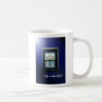 CHURCH WINDOW BLUE mugs by UMChurch CHURCH WINDOW BLUE mugs